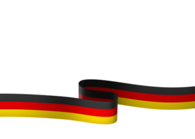 Allemagne drapeau élément conception nationale indépendance journée bannière ruban png