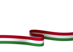 Hungary flag element design national independence day banner ribbon png