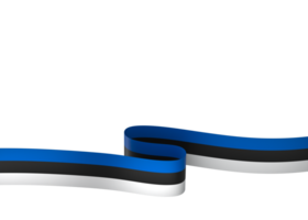 Estonia flag element design national independence day banner ribbon png