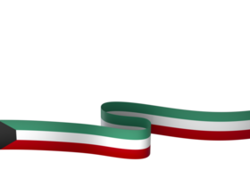 Kuwait Flagge Element Design National Unabhängigkeit Tag Banner Band png