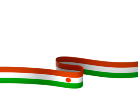 Niger Flagge Element Design National Unabhängigkeit Tag Banner Band png