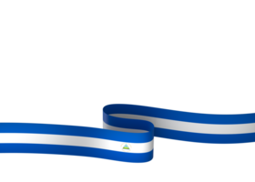 Nicaragua Flagge Element Design National Unabhängigkeit Tag Banner Band png