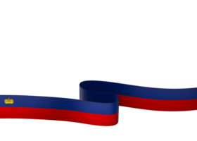 Liechtenstein flag element design national independence day banner ribbon png