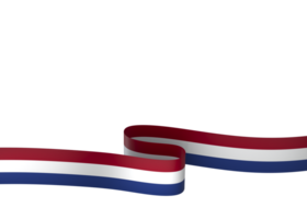 Pays-Bas drapeau élément conception nationale indépendance journée bannière ruban png