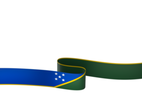 Solomon Islands flag element design national independence day banner ribbon png