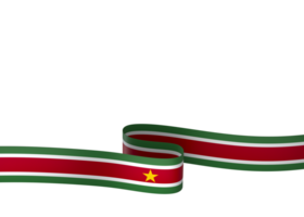 suriname Flagge Element Design National Unabhängigkeit Tag Banner Band png