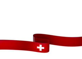 Suíça bandeira elemento Projeto nacional independência dia bandeira fita png