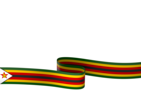 Zimbabwe Flagge Element Design National Unabhängigkeit Tag Banner Band png