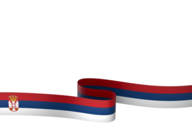 Serbia flag element design national independence day banner ribbon png