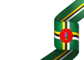 Dominica flag element design national independence day banner ribbon png