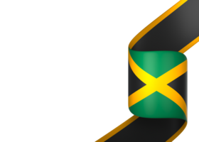 Jamaica bandera elemento diseño nacional independencia día bandera cinta png