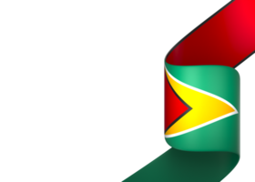 Guyane drapeau élément conception nationale indépendance journée bannière ruban png