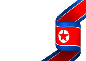 nord Corea bandiera elemento design nazionale indipendenza giorno bandiera nastro png