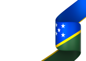 Solomon Islands flag element design national independence day banner ribbon png