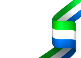 Sierra Leone flag element design national independence day banner ribbon png