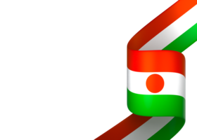 Niger Flagge Element Design National Unabhängigkeit Tag Banner Band png