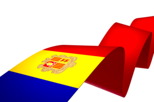 andorra bandeira elemento Projeto nacional independência dia bandeira fita png