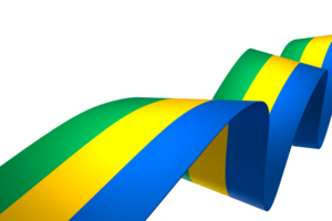 gabon flagga element design nationell oberoende dag baner band png