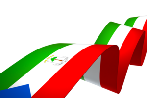 Equatorial Guinea flag element design national independence day banner ribbon png