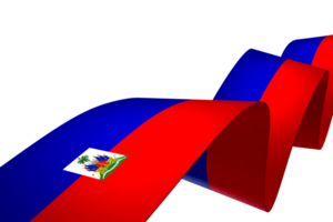 Haiti flag element design national independence day banner ribbon png