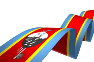 Eswatini bandeira elemento Projeto nacional independência dia bandeira fita png