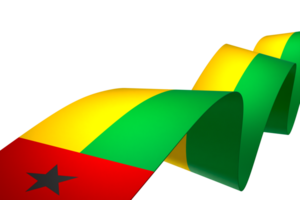 Guinée Bissau drapeau élément conception nationale indépendance journée bannière ruban png