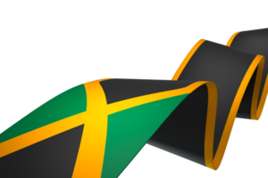 Jamaica bandeira elemento Projeto nacional independência dia bandeira fita png