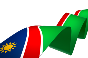 namibia bandiera elemento design nazionale indipendenza giorno bandiera nastro png