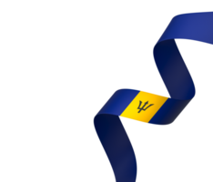 Barbados flag element design national independence day banner ribbon png