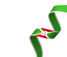 Burundi flag element design national independence day banner ribbon png