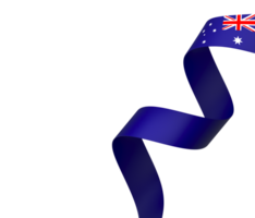 Australia flag element design national independence day banner ribbon png