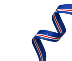 Cabo Verde flag element design national independence day banner ribbon png