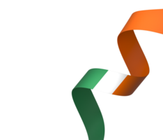 Irlanda bandeira elemento Projeto nacional independência dia bandeira fita png