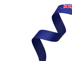 New Zealand flag element design national independence day banner ribbon png