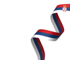 Serbia flag element design national independence day banner ribbon png