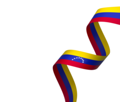 Venezuela drapeau élément conception nationale indépendance journée bannière ruban png