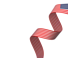 United States flag element design national independence day banner ribbon png