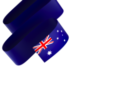 Australie drapeau élément conception nationale indépendance journée bannière ruban png