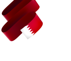 Bahrain flag element design national independence day banner ribbon png