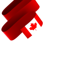 Canadá bandeira elemento Projeto nacional independência dia bandeira fita png