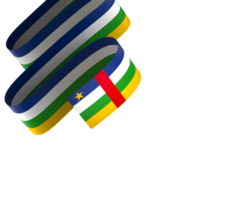 Central African Republic flag element design national independence day banner ribbon png