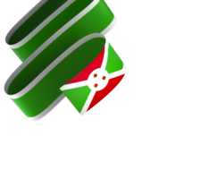 Burundi bandera elemento diseño nacional independencia día bandera cinta png