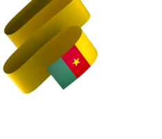 Camerún bandera elemento diseño nacional independencia día bandera cinta png