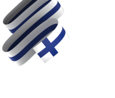 Finland flag element design national independence day banner ribbon png