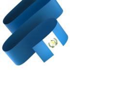 Guatemala flag element design national independence day banner ribbon png