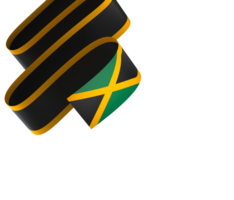 Jamaica bandeira elemento Projeto nacional independência dia bandeira fita png