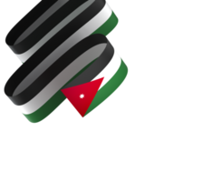 Jordânia bandeira elemento Projeto nacional independência dia bandeira fita png