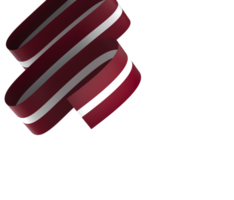 Latvia flag element design national independence day banner ribbon png