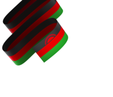 malawi flagga element design nationell oberoende dag baner band png