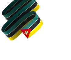 Mozambique bandera elemento diseño nacional independencia día bandera cinta png